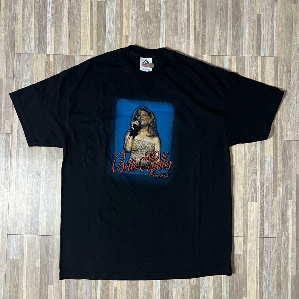 VTG Y2K 2004 Bette Midler Tour 2 Sided T-shirt Men’s XL Graphic Tee Big Face